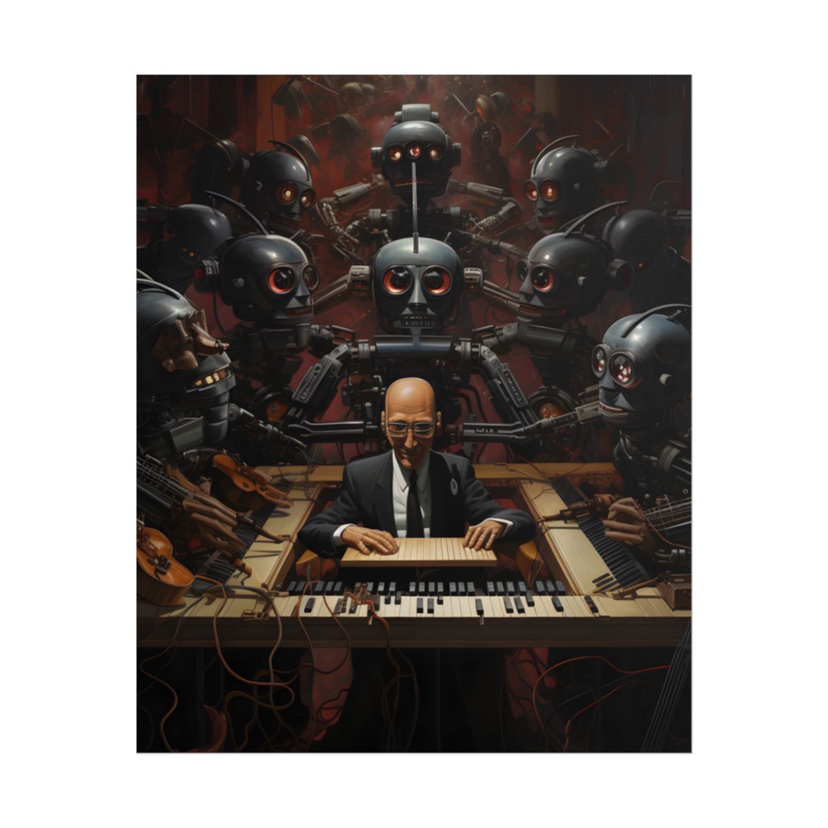 Robot Symphony: 6 Sentient Robots in Harmony - Poster