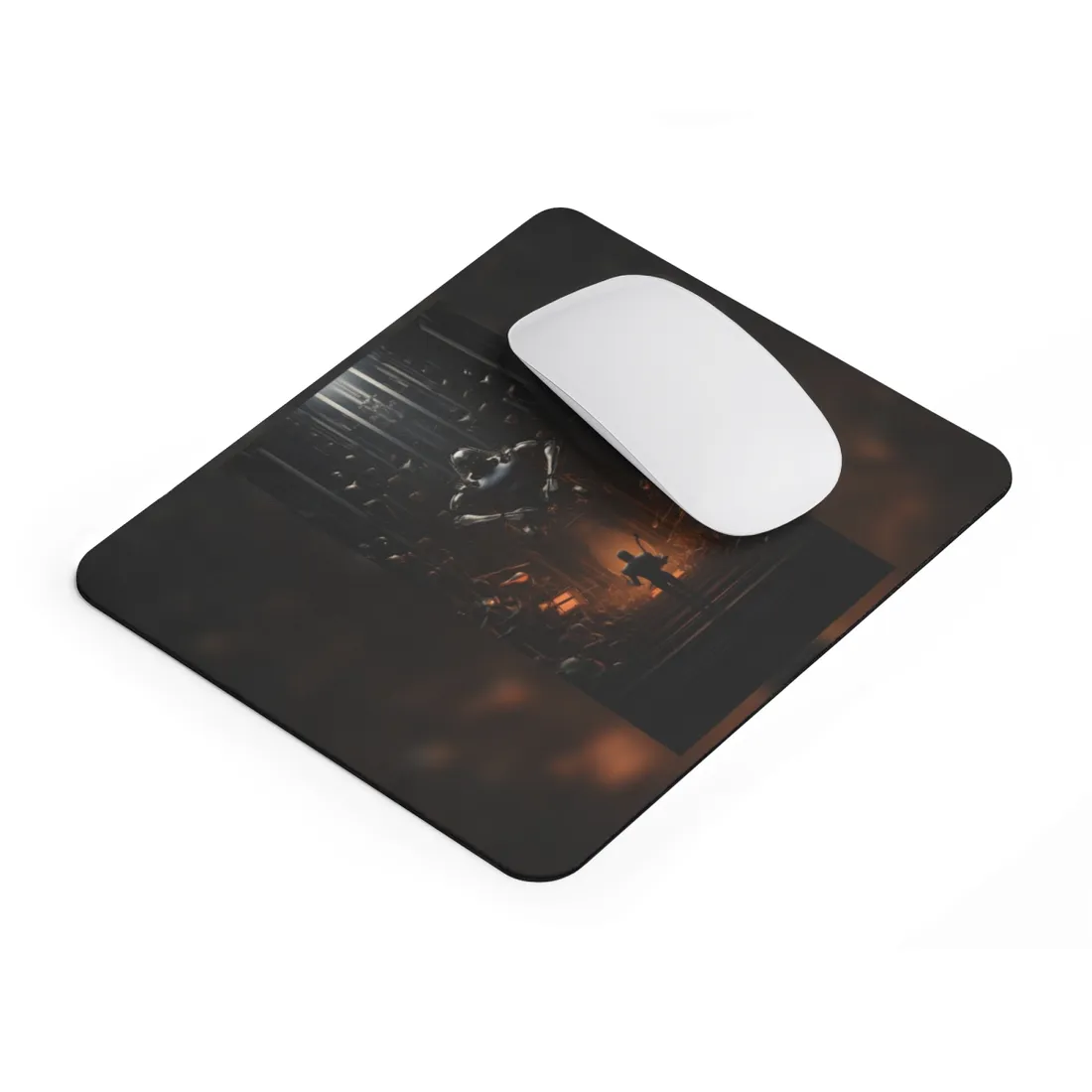 Robot Symphony: 6 Sentient Robots in Perfect Harmony - Mouse Pad