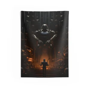 Robot Orchestra Conductor Wall Tapestry