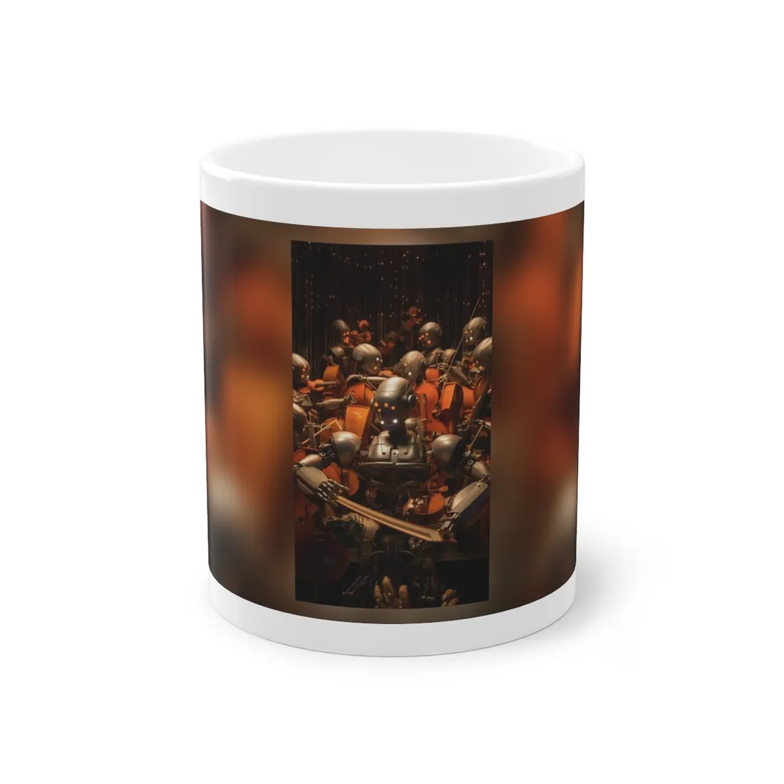 Robot Symphony: A Celestial Concert of Sentient Robots - Mug
