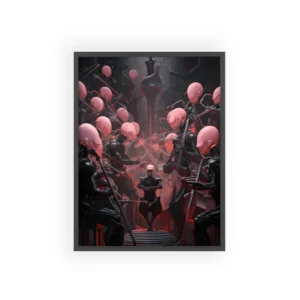Pink-Headed Orchestra Framed Poster