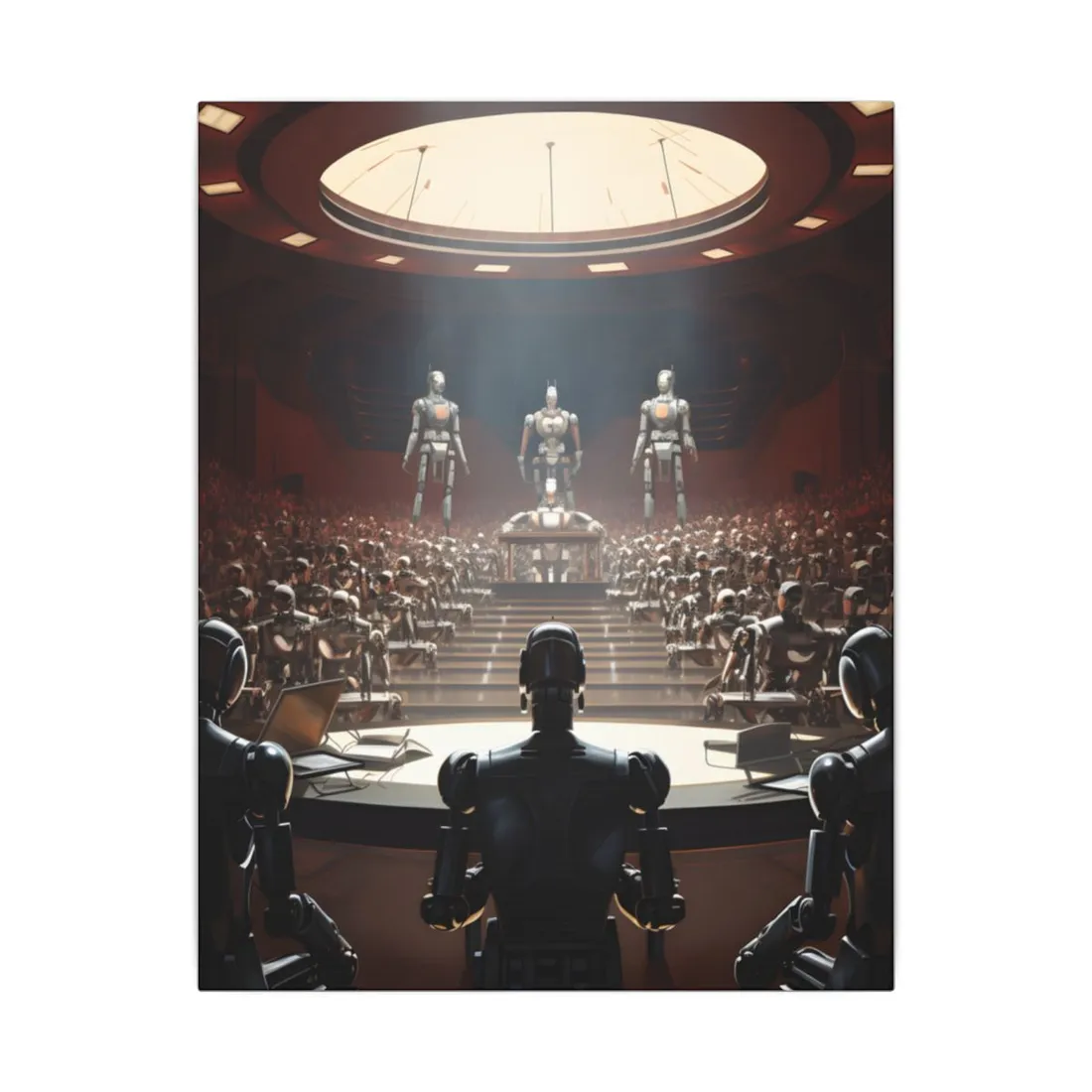 Robot Symphony: A View from Above - Canvas