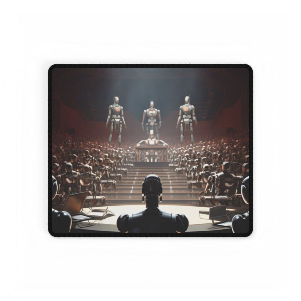 Robot Symphony: A View from Above - Desk Mat
