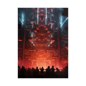 Crowd Facing Sci-Fi Machine Poster