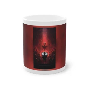 Robot Orchestra in Red Light Mug
