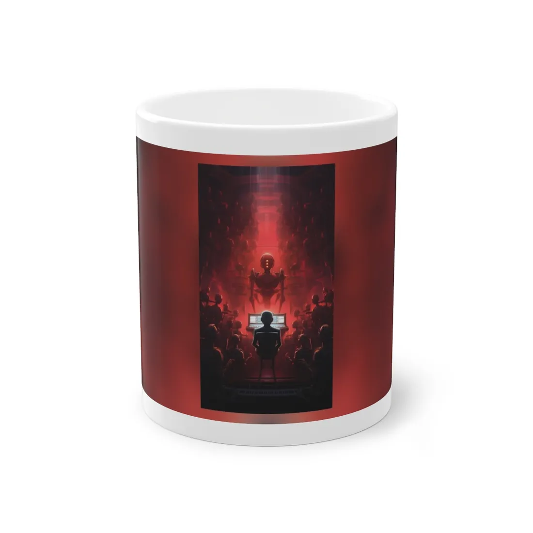 Robot Symphony: Futuristic Music Art - Mug