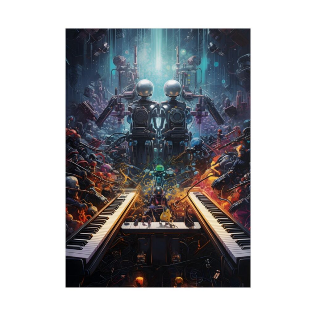 Robot Symphony Harmony: Mechanical Music Performance - Poster