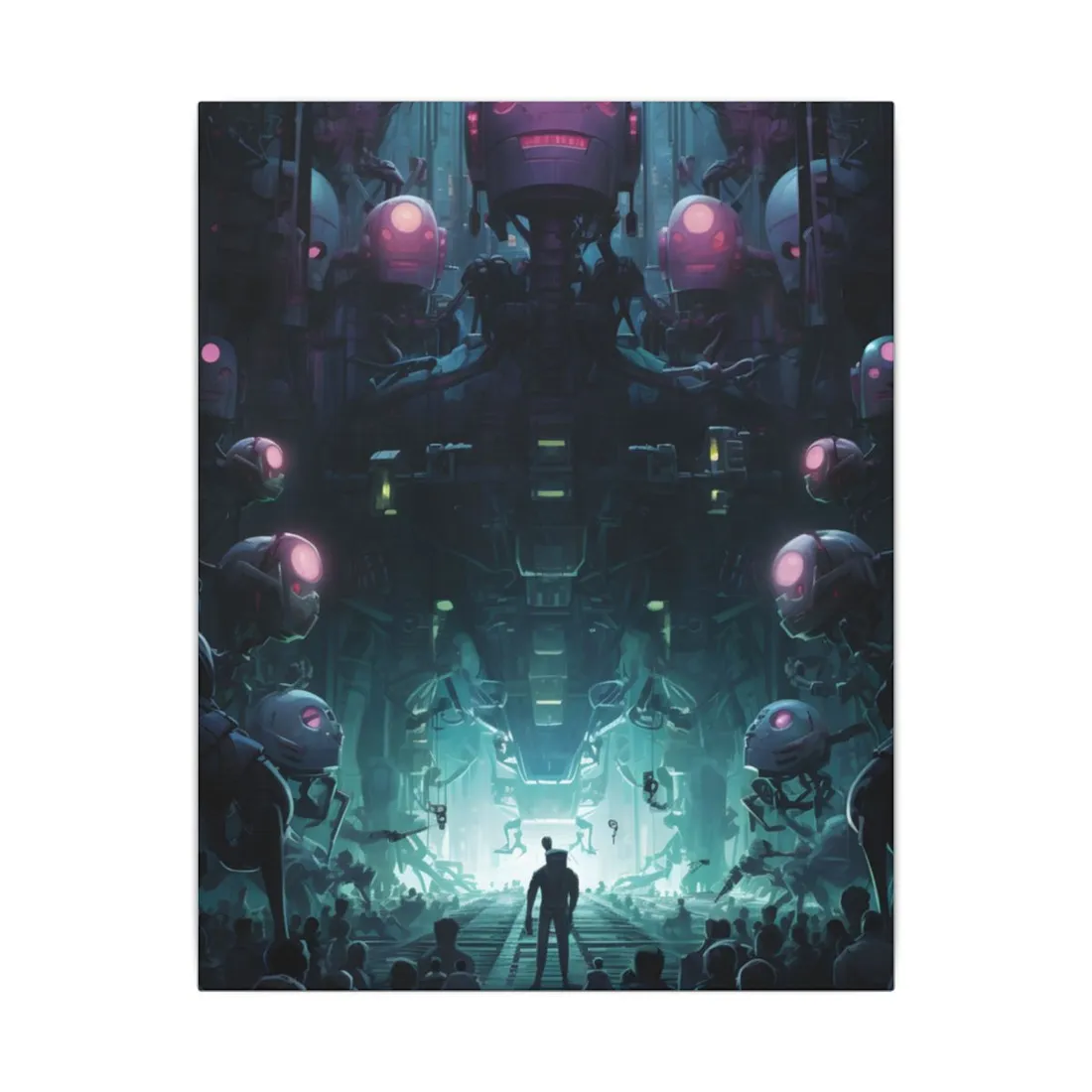 Robot Symphony: Harmony of Human and Technological Collaboration - Canvas