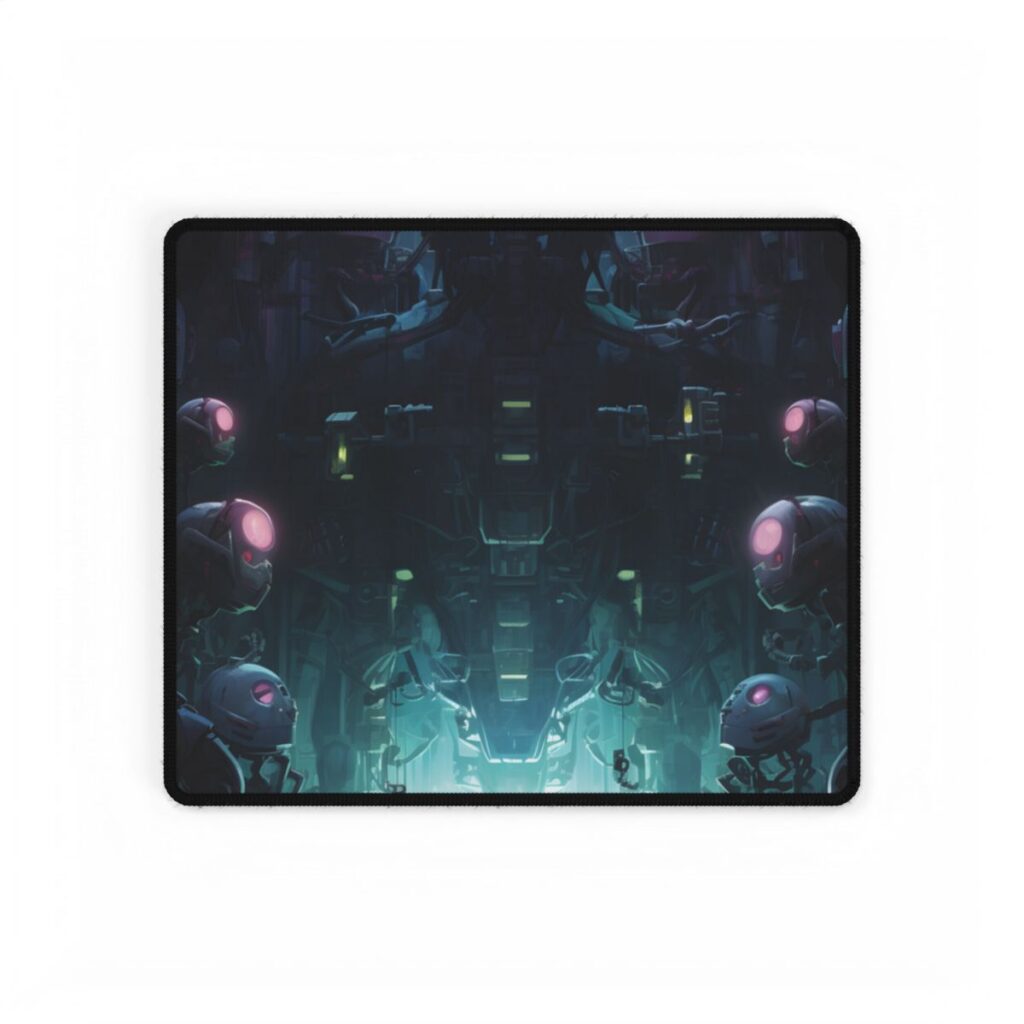 Robot Symphony: Harmony of Human and Technological Collaboration - Desk Mat