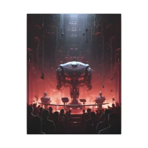 Giant Robot Above Audience Canvas Print