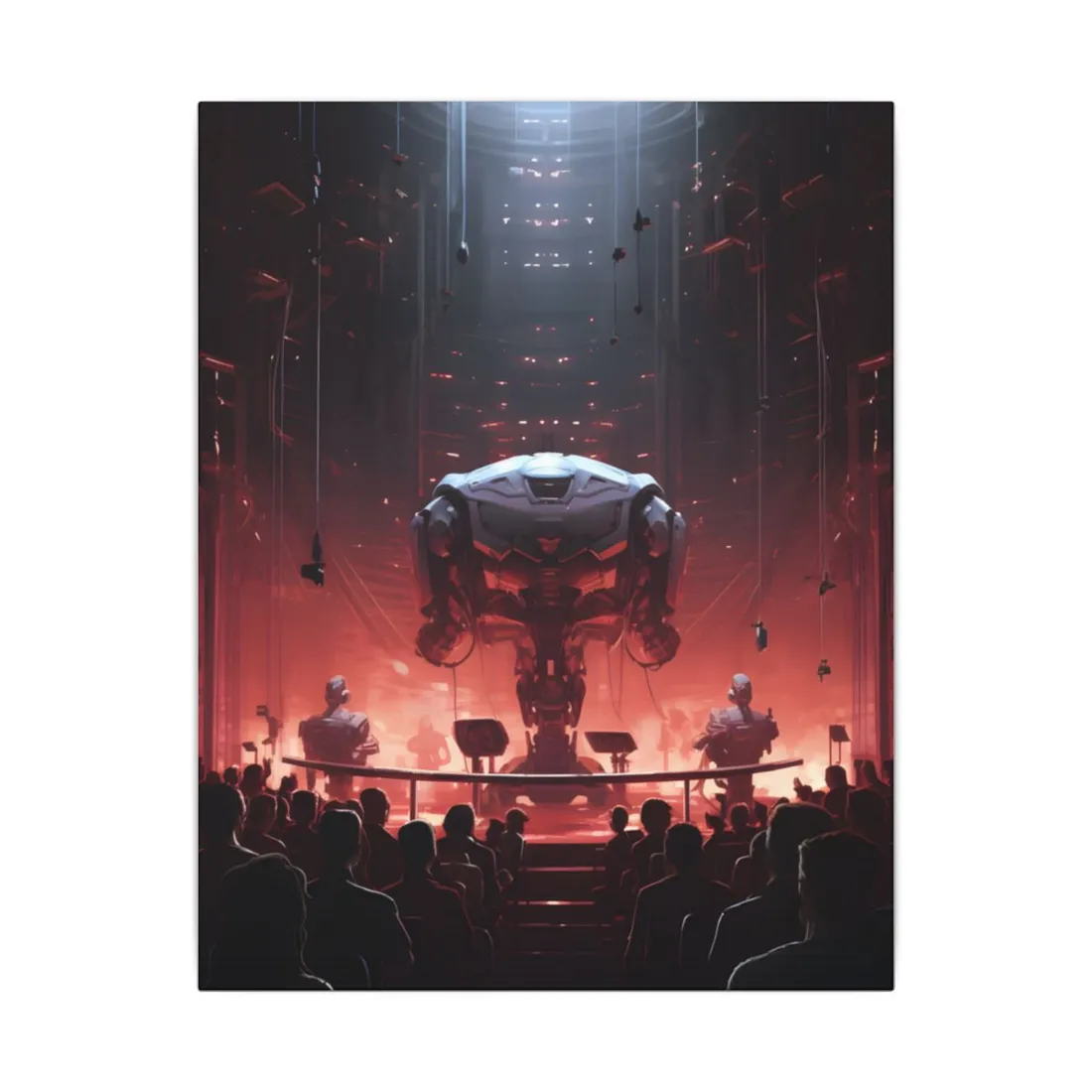 Robot Symphony: Mechanical Music Performance Art - Canvas