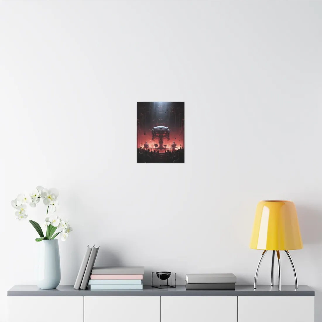 Robot Symphony: Mechanical Music Performance Art - Canvas
