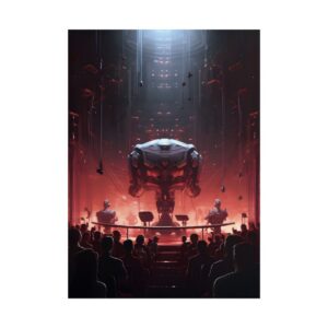 Giant Robot Above Audience Poster
