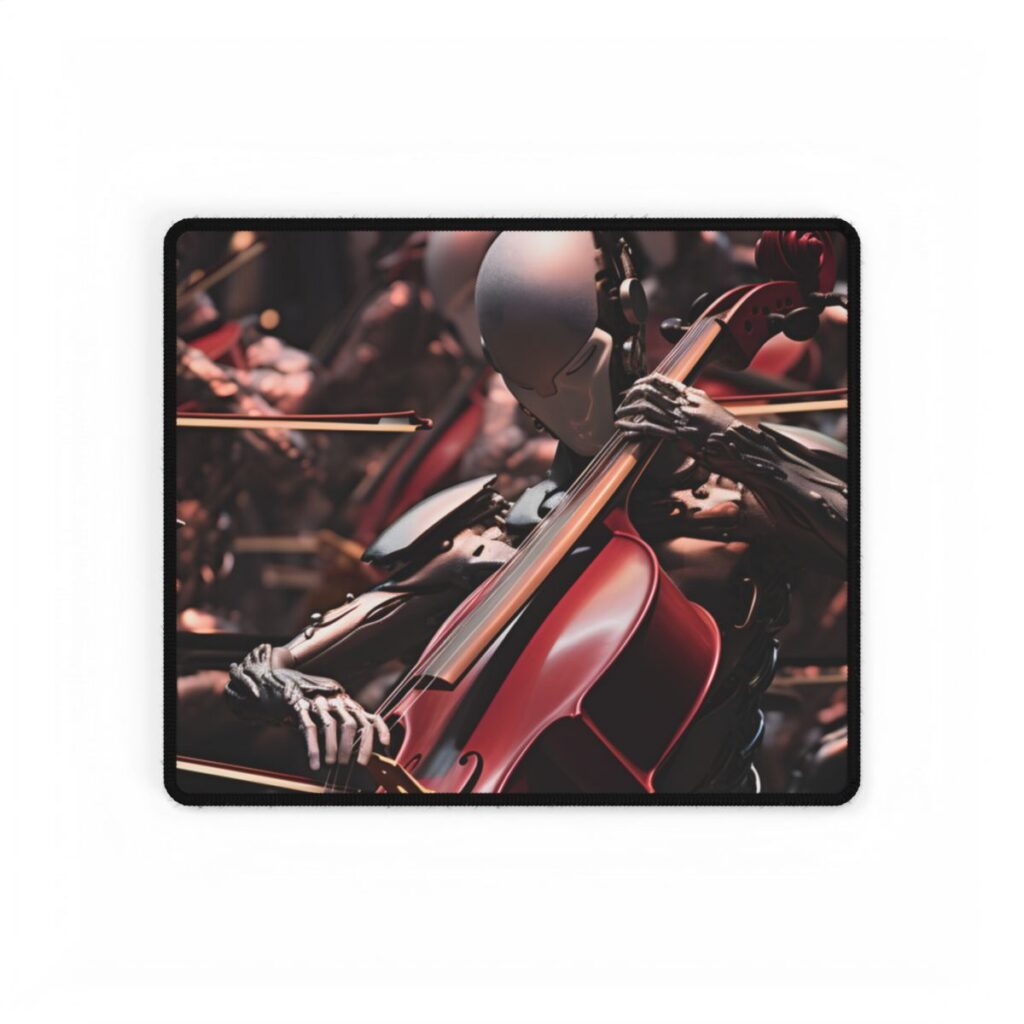 Robot Symphony Orchestra: A Dynamic Musical Performance - Desk Mat