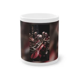 Robotic Cellist in Red Mug