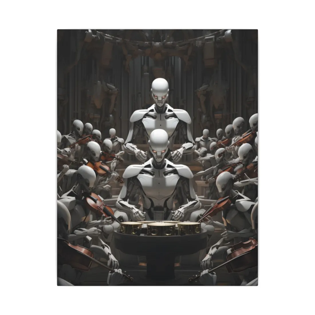Robot Symphony: Sentient Robots in Harmony - Canvas