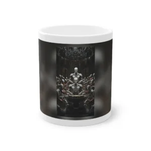 Robot Orchestra with Violins Mug