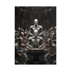 Robot Orchestra with Violins Poster