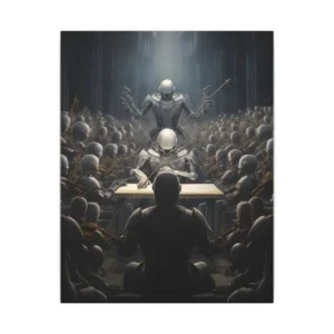 Robotic Orchestra Conductor Canvas Print
