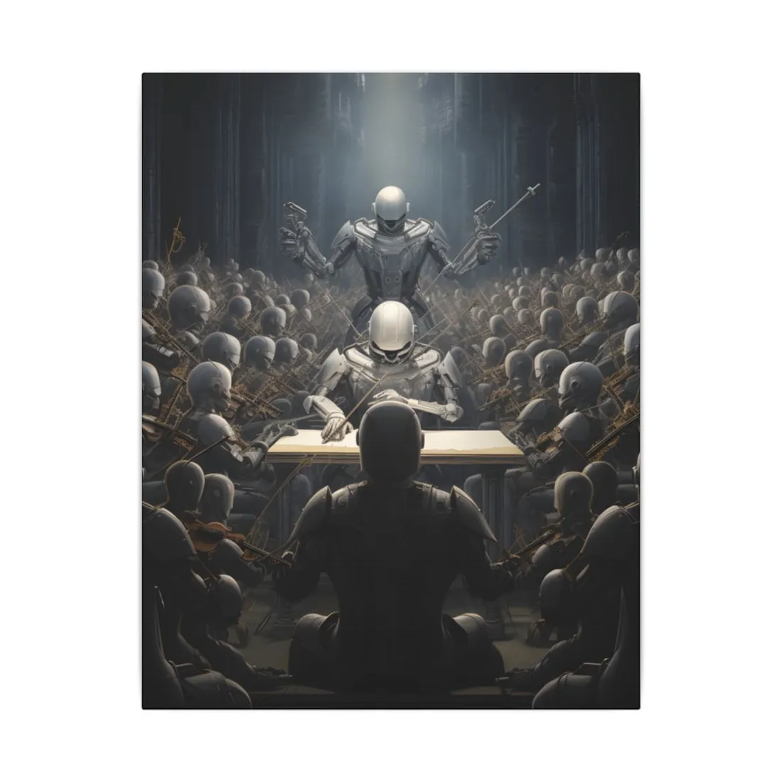Robot Symphony: Sentient Robots in Musical Harmony - Canvas