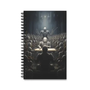 Robotic Orchestra Conductor Spiral Notebook