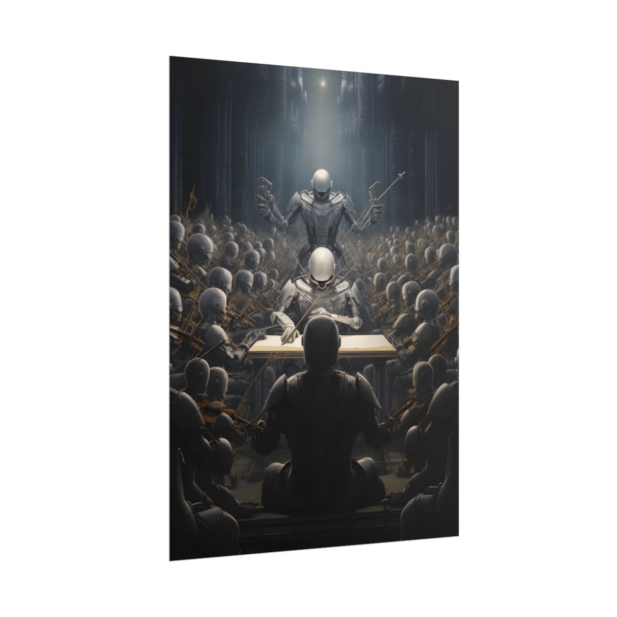 Robot Symphony: Sentient Robots in Musical Harmony - Poster