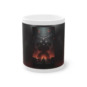 Giant Robot Conducting Orchestra Mug