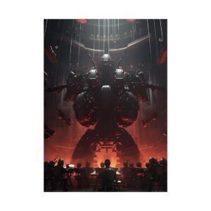 Giant Robot Conducting Orchestra Poster