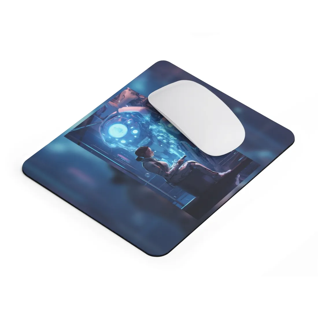 Robotic Art Heist: 5 Charming Thieves in Action - Mouse Pad
