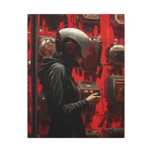 Red Machine Wall Canvas Print