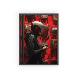 Red Machine Wall Framed Poster
