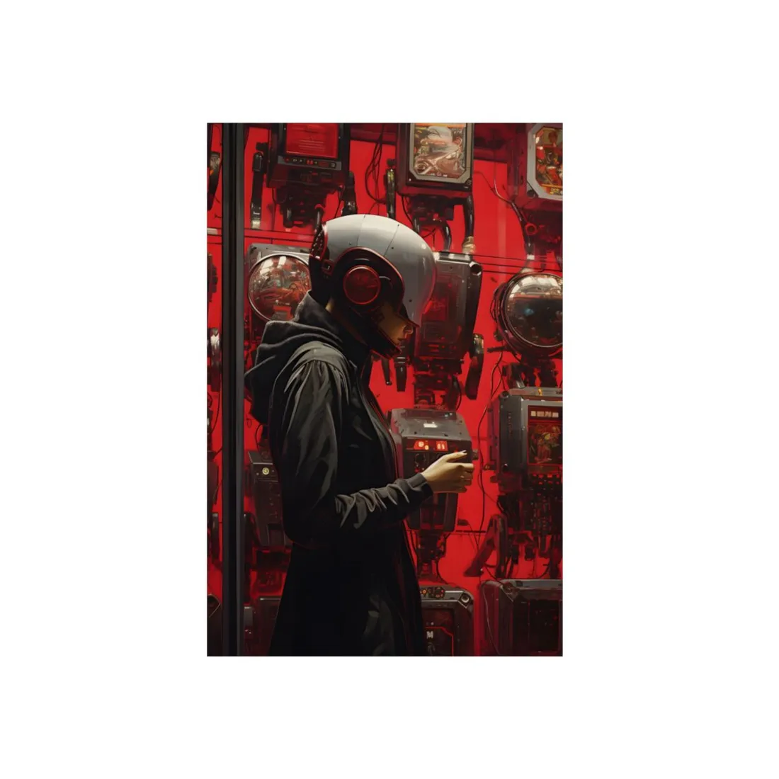 Robotic Art Heist: A Group of Charismatic Thieves in Action - Metal Poster