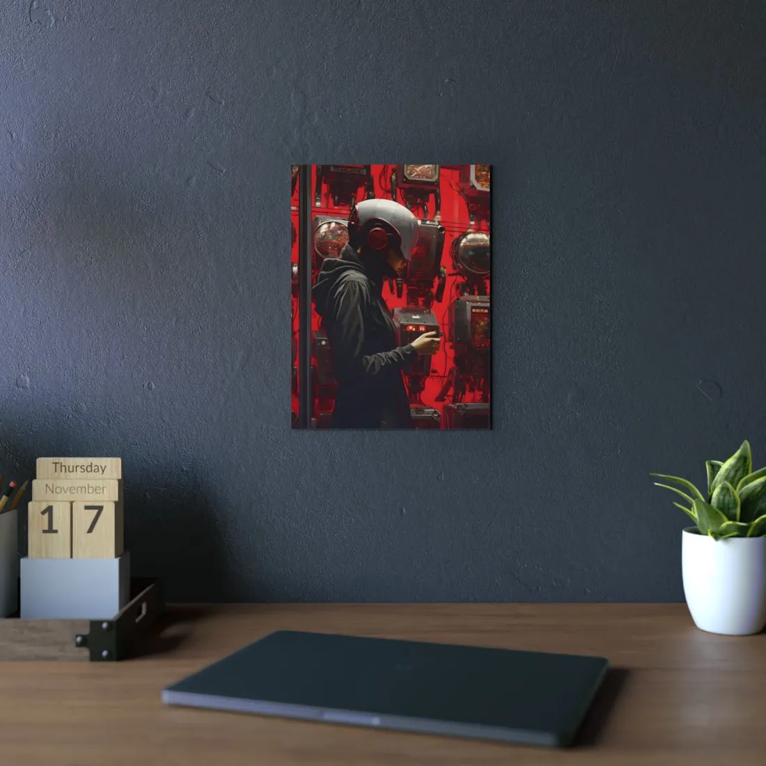 Robotic Art Heist: A Group of Charismatic Thieves in Action - Metal Poster