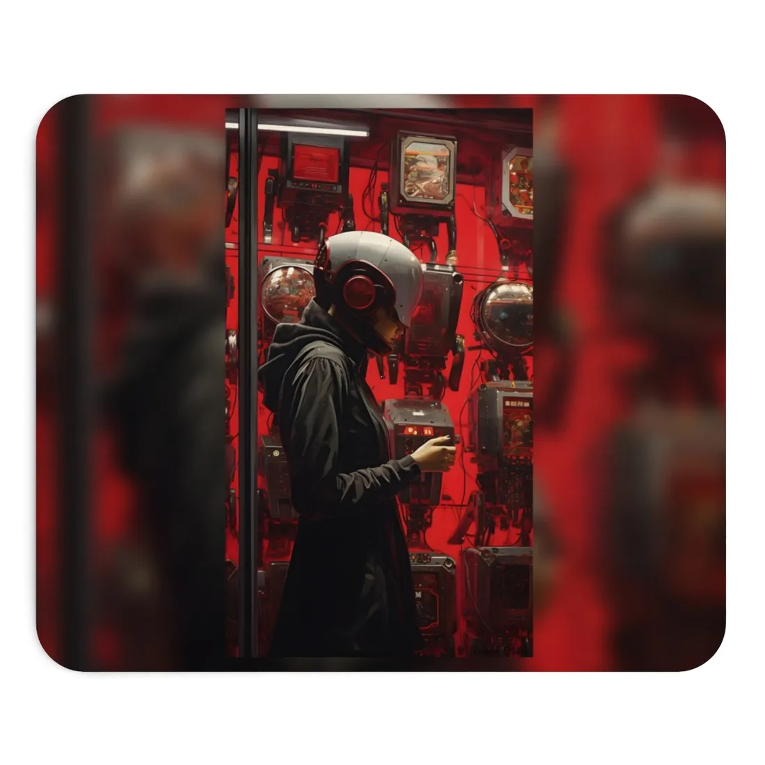 Robotic Art Heist: A Group of Charismatic Thieves in Action - Mouse Pad