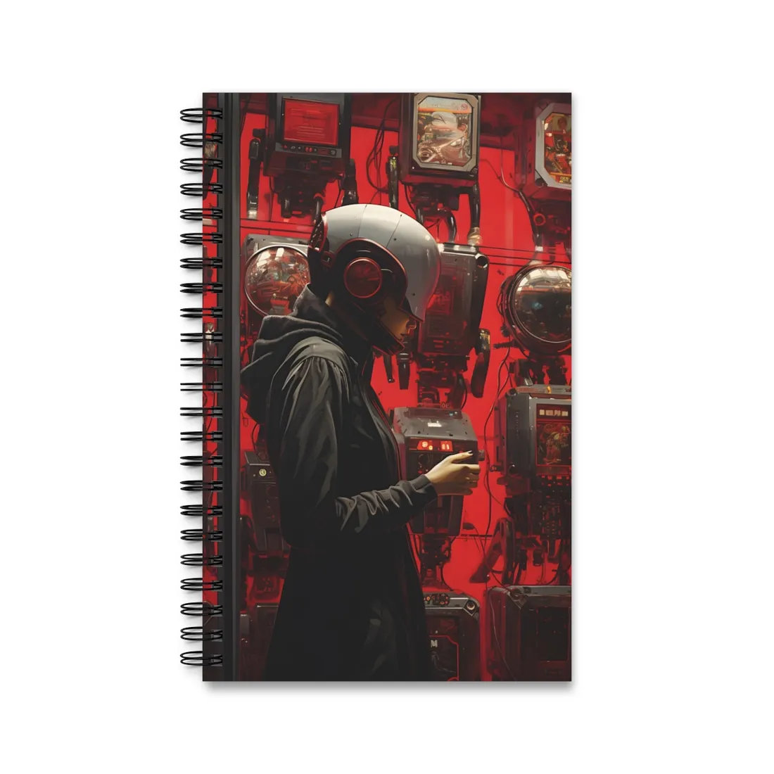 Robotic Art Heist: A Group of Charismatic Thieves in Action - Spiral Notebook