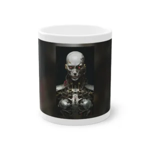Android Head with Red Eyes Mug