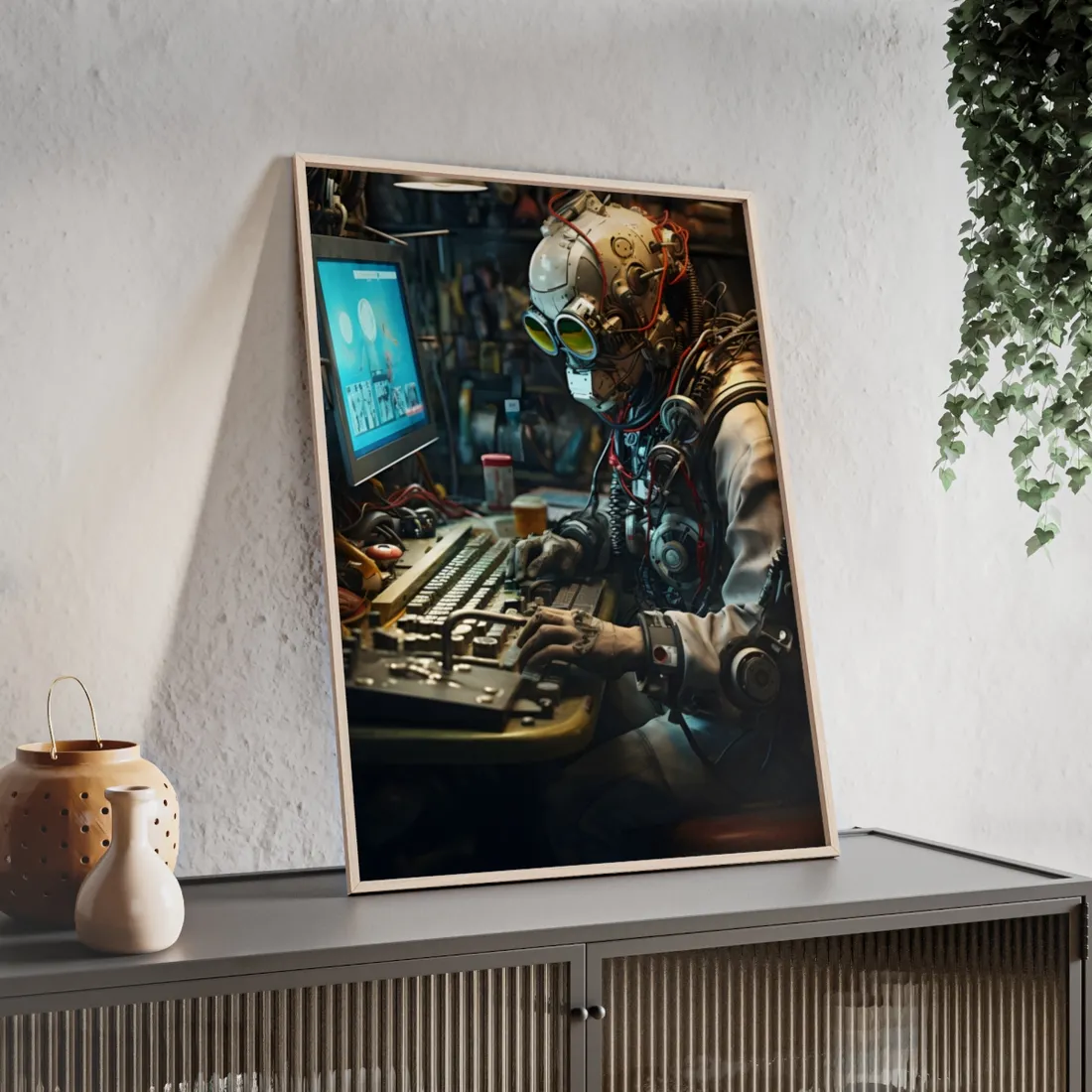 Robotic Art Heist: Charismatic Thieves Steal Indoor Masterpieces - Framed Poster