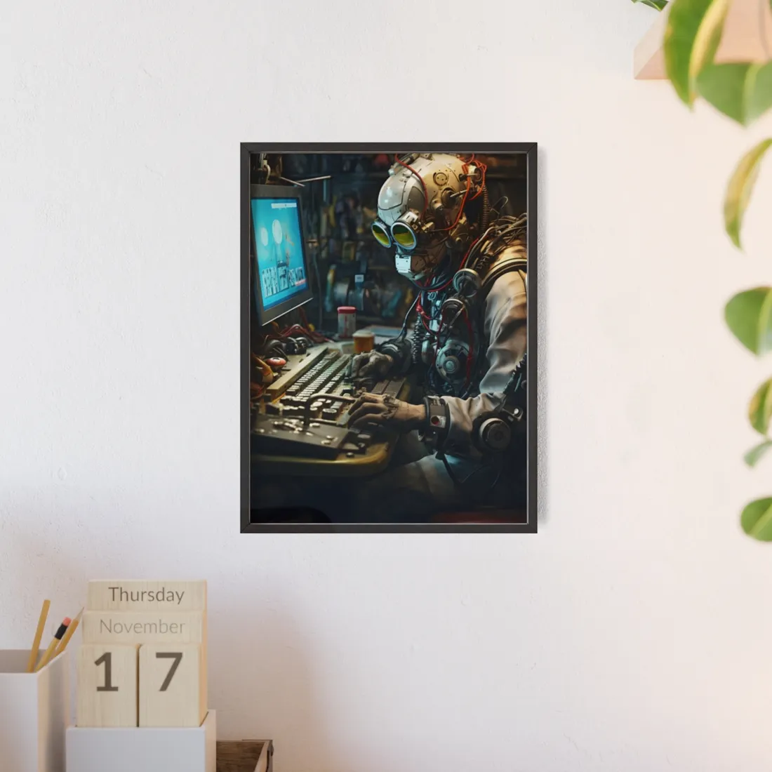 Robotic Art Heist: Charismatic Thieves Steal Indoor Masterpieces - Framed Poster