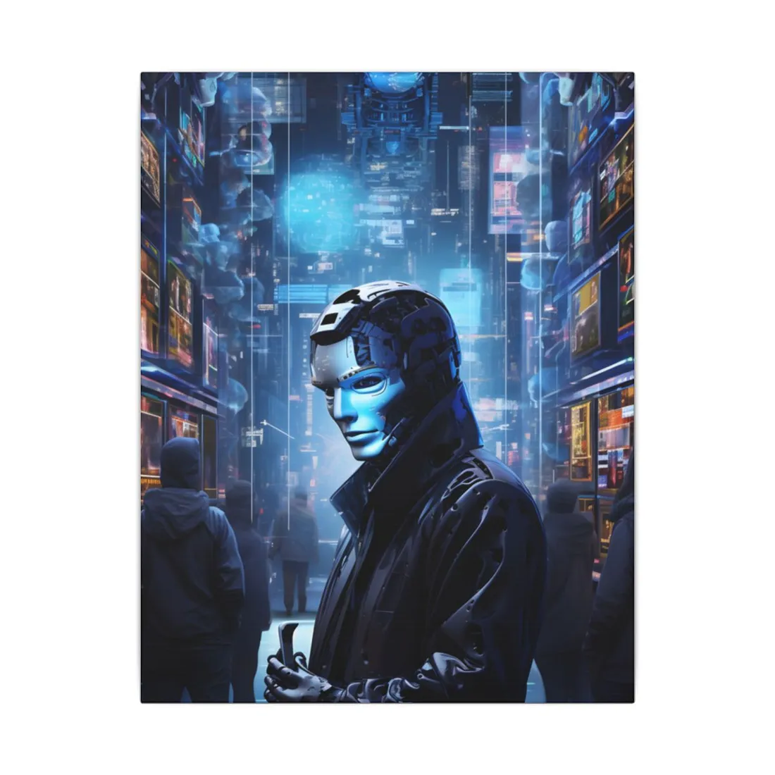 Robotic Art Heist: High-Tech Thieves in Action - Canvas
