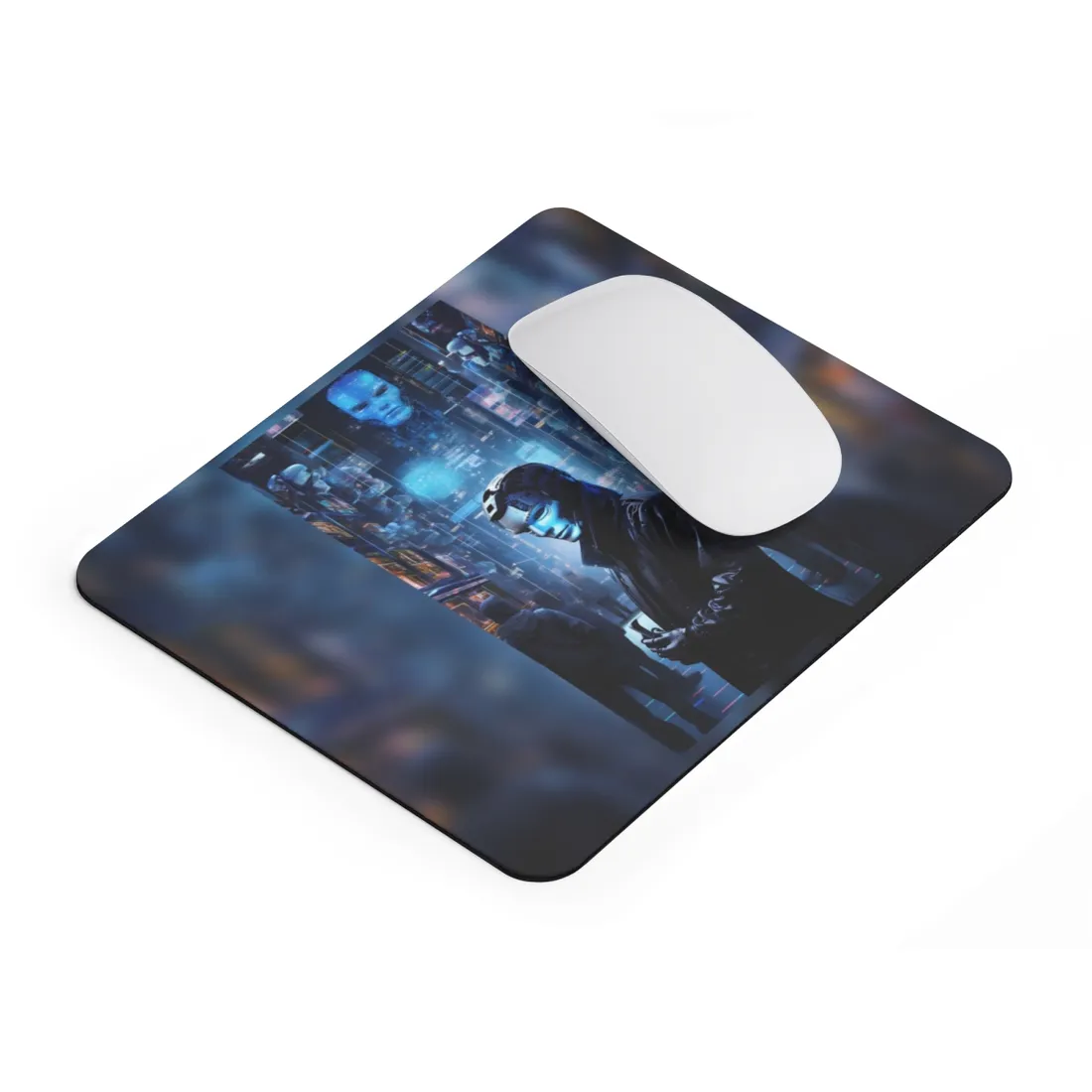 Robotic Art Heist: High-Tech Thieves in Action - Mouse Pad