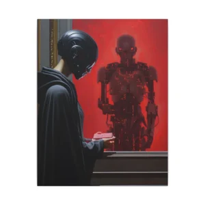 Red Gaze Machine Canvas Print