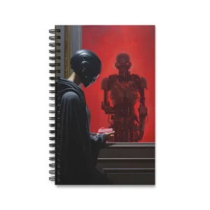 Red Gaze Machine Spiral Notebook