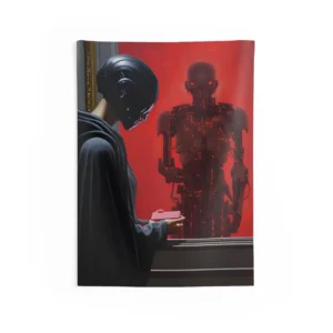 Red Gaze Machine Wall Tapestry