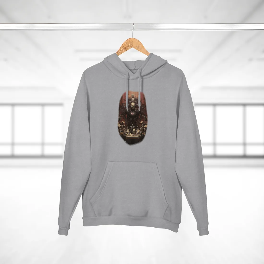 Robotic Orchestra: Mechanical Harmony - Hoodie (Heather Grey)