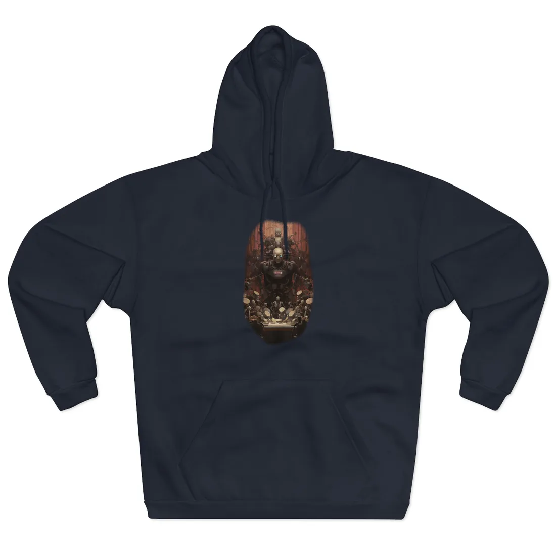 Robotic Orchestra: Mechanical Harmony - Hoodie (Navy)