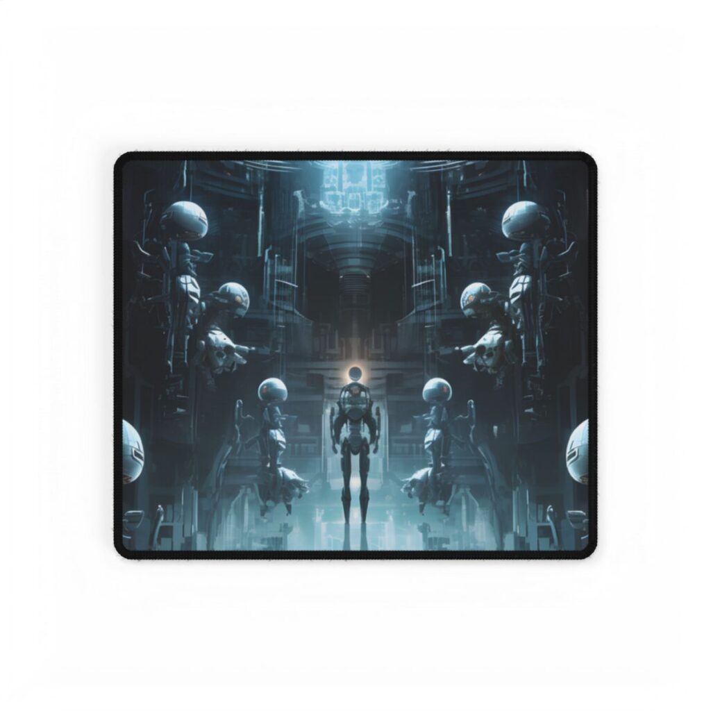 Robotic Orchestra: Minimalist Auditorium Scene - Desk Mat