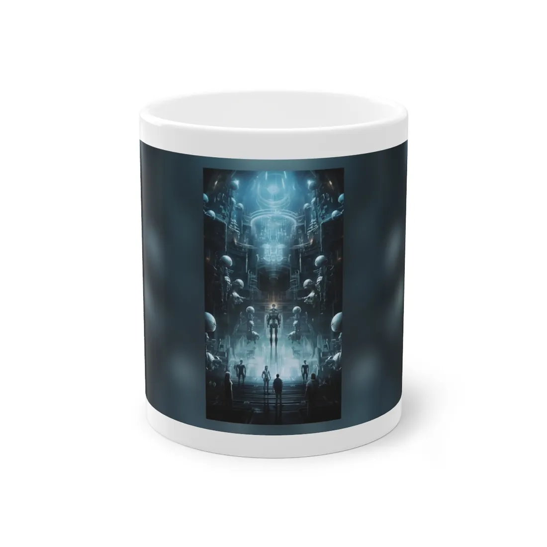Robotic Orchestra: Minimalist Auditorium Scene - Mug