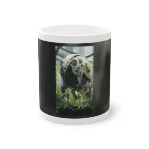 White Robot in Greenhouse Mug