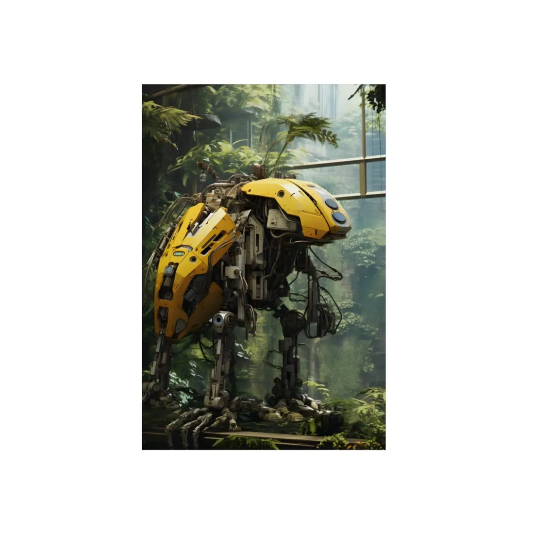 Robotic Wildlife Sanctuary: A Sanctuary for Tomorrow - Metal Poster