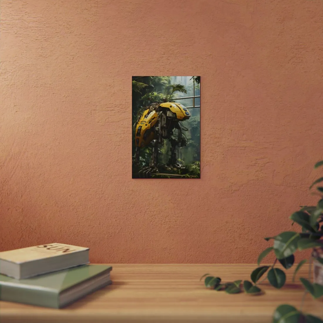 Robotic Wildlife Sanctuary: A Sanctuary for Tomorrow - Metal Poster